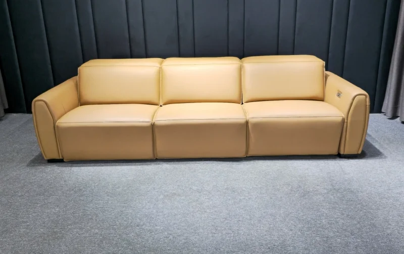 Sofa da bò Ý chỉnh điện Agatha