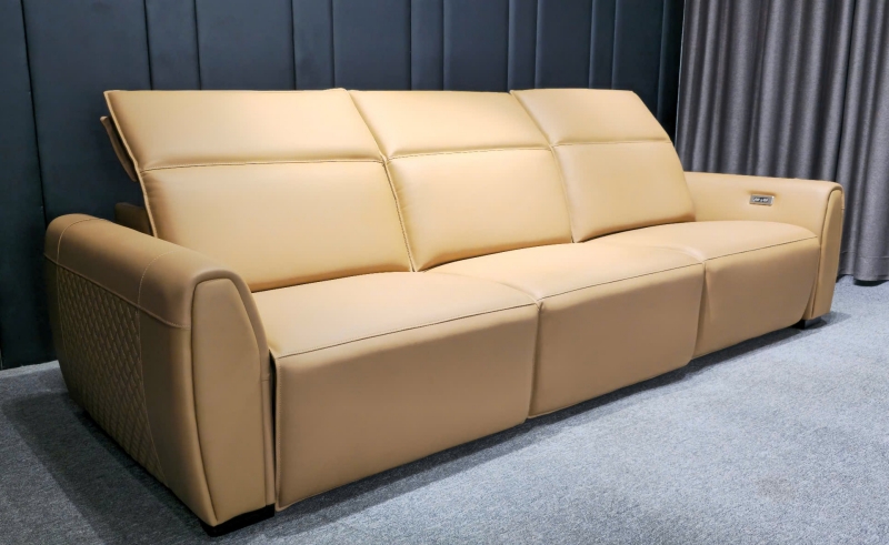 Sofa da bò Ý chỉnh điện Agatha