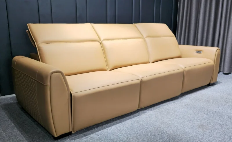 Sofa da bò Ý chỉnh điện Agatha