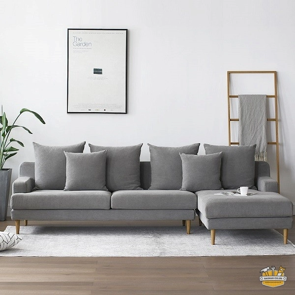 Kết hợp thêm ghế đơn sofa và ghế sofa góc