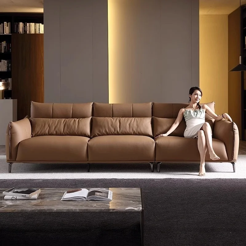 Sofa văng bọc da bò Ý cao cấp Pula Demar (V79)