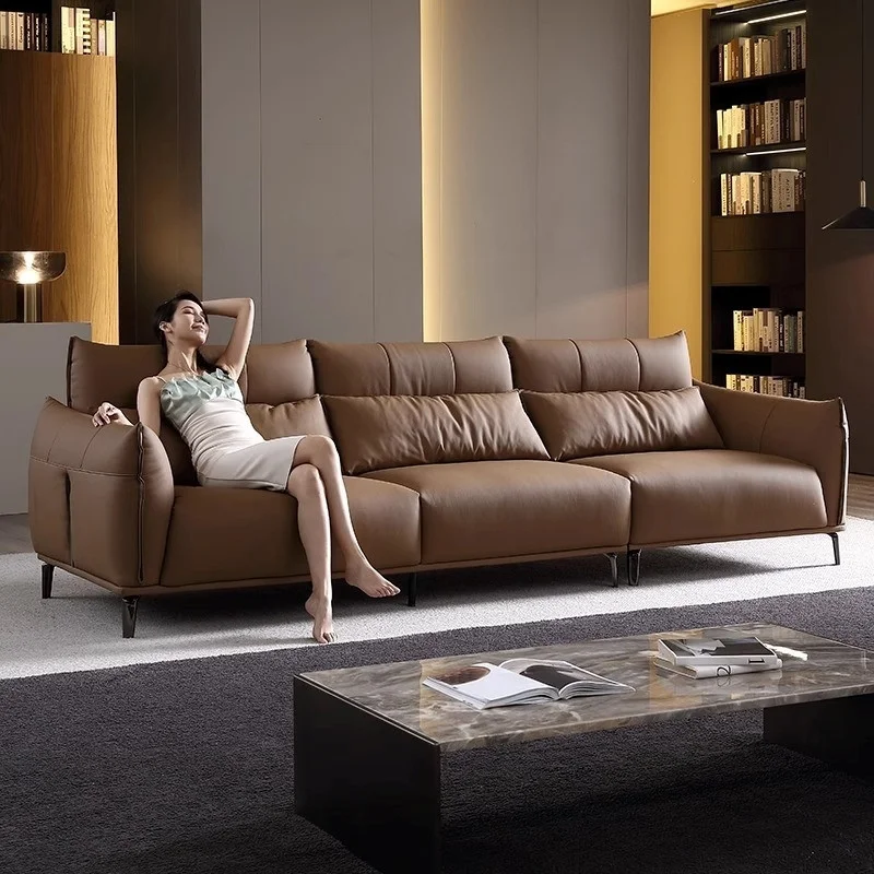 Sofa văng bọc da bò Ý cao cấp Pula Demar (V79)