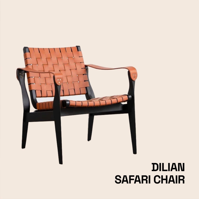 Ghế Armchair da cao cấp Dilan Safari
