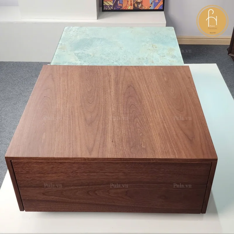 Bàn trà chữ nhật phong cách Ý hiện đại BT114