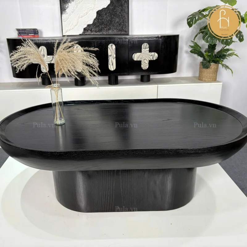 Bàn trà gỗ hiện đại BT103 phiên bản đen