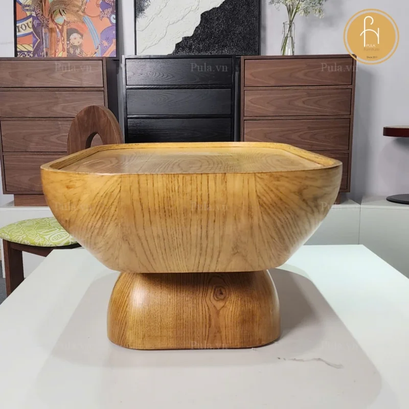 Bàn trà phong cách Bắc Âu BT101 màu gỗ tự nhiên