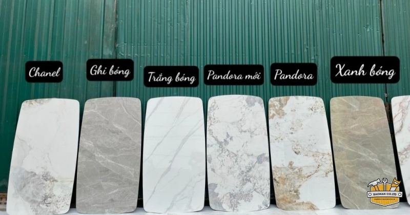 Nhiều màu mặt đá cho quý khách lựa chọn
