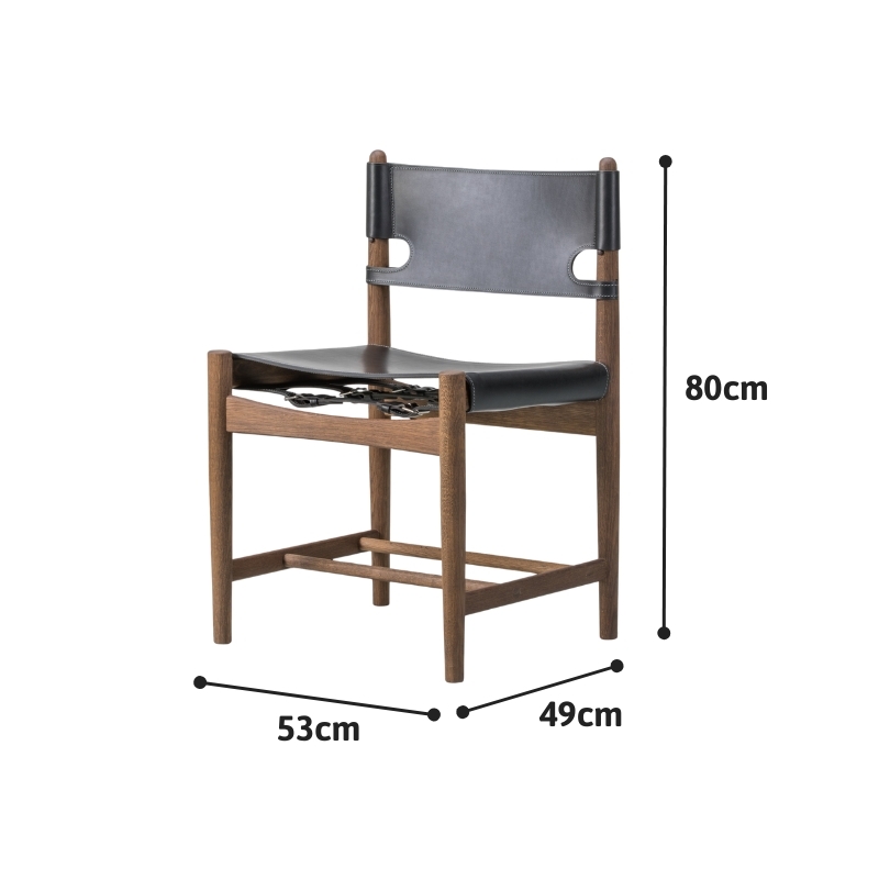 Kích thước tiêu chuẩn Ghế ăn gỗ bọc da cao cấp Spanish