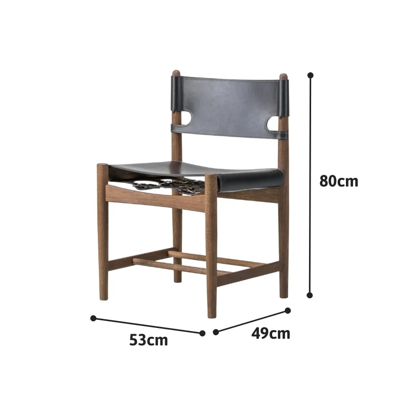 Kích thước tiêu chuẩn Ghế ăn gỗ bọc da cao cấp Spanish