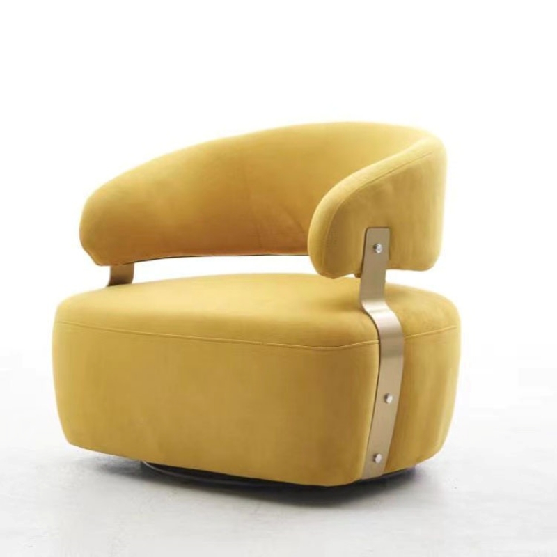 Ghế Armchair nhập khẩu cao cấp Pula Mario màu vàng