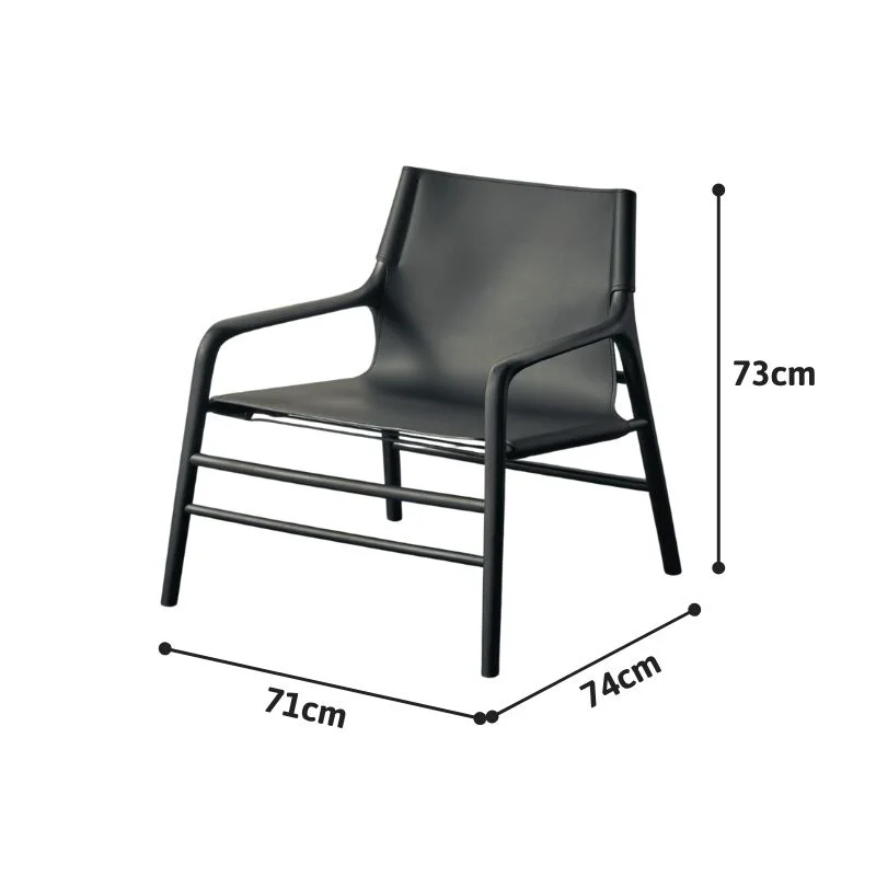 Kích thước tiêu chuẩn Ghế Armchair thư giãn gỗ bọc da cao cấp Soul