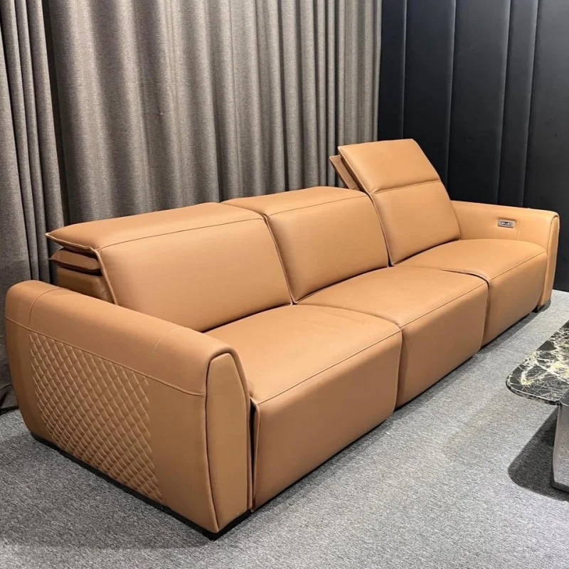 Sofa da bò Ý chỉnh điện Agatha
