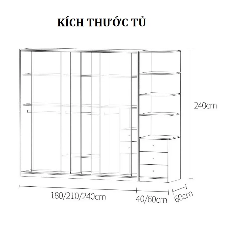 Kích thước tủ