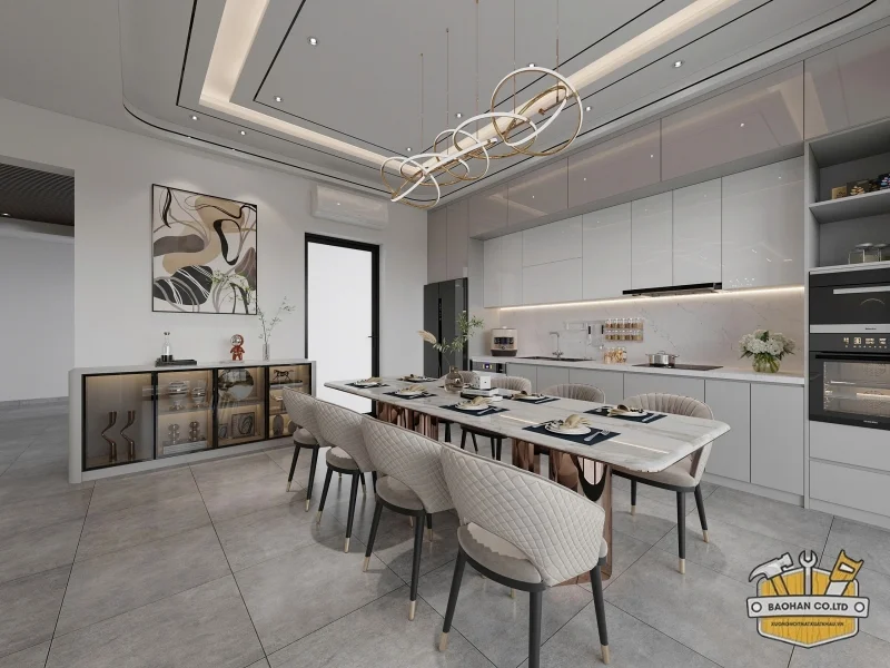 Thiết kế khu vực bếp và ăn uống