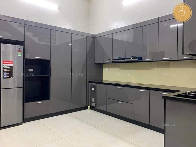 Hệ tủ bếp tại nhà khách hàng ở Vinhome Smart City