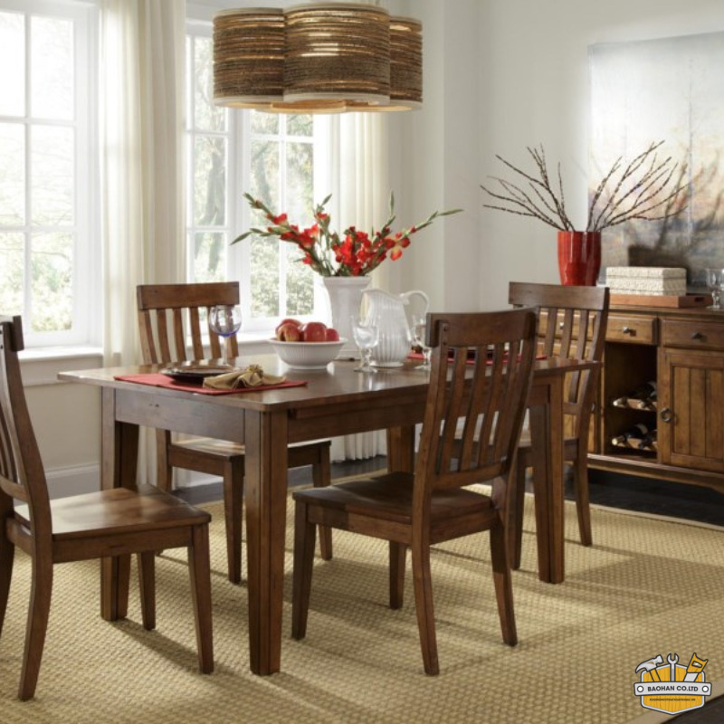 Bàn ăn gỗ Toluca 1 ban an go toluca 2