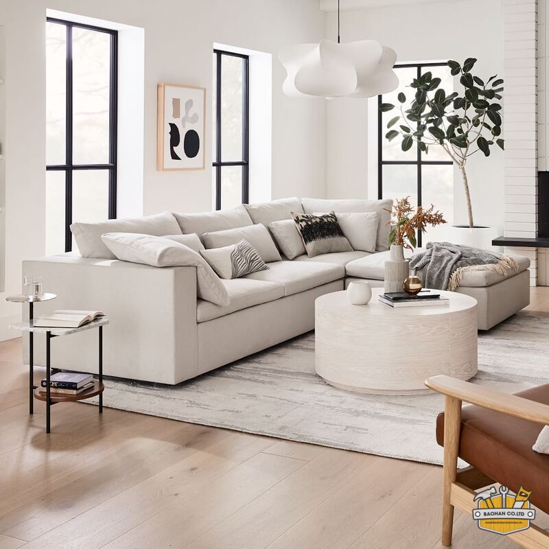 Sofa góc vải Harmony Modular Ottoman 3 sofa goc vai harmony modular ottoman 2