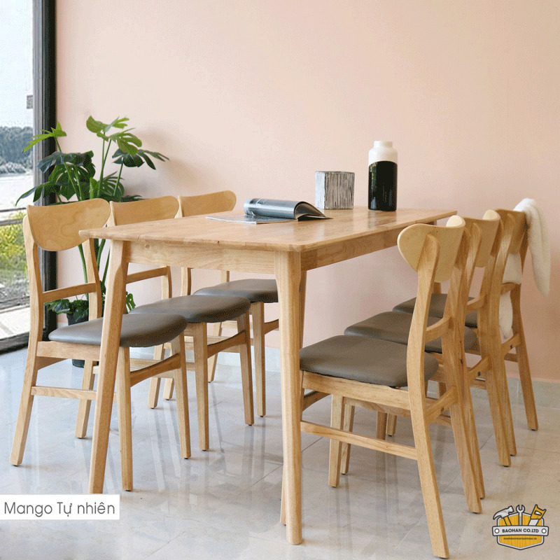 Bộ bàn ghế ăn Pula BGA01 - 6 ghế 1 ban ghe an pula BGA01 6 ghe 3