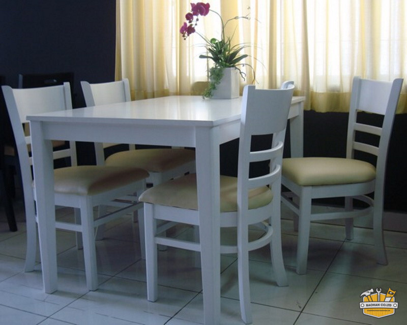 Bộ bàn ghế ăn Pula BGA03 4 ghế 3 bo ban ghe an pula bga03 4 ghe 3