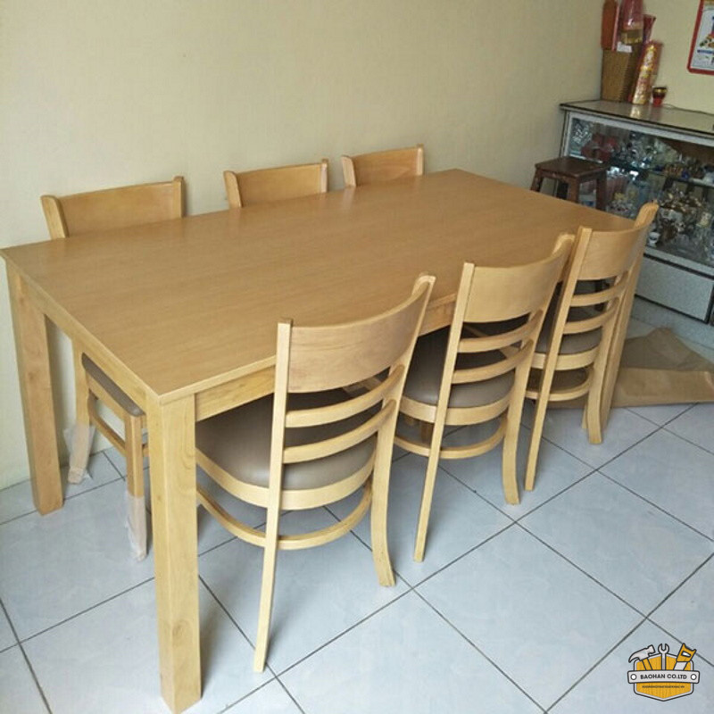 Bộ bàn ghế ăn Pula BGA03 6 ghế 1 bo ban ghe an pula bga03 6 ghe 1