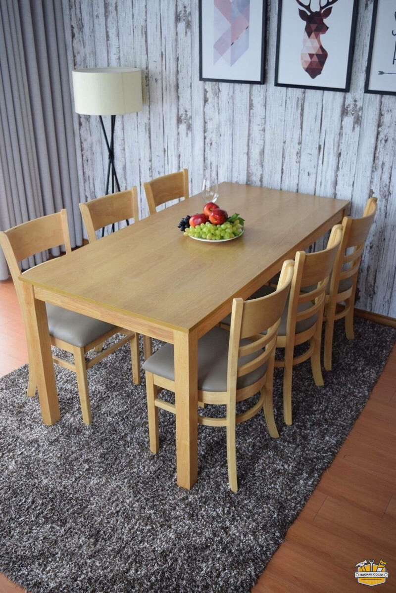 Bộ bàn ghế ăn Pula BGA03 6 ghế 2 bo ban ghe an pula bga03 6 ghe 1