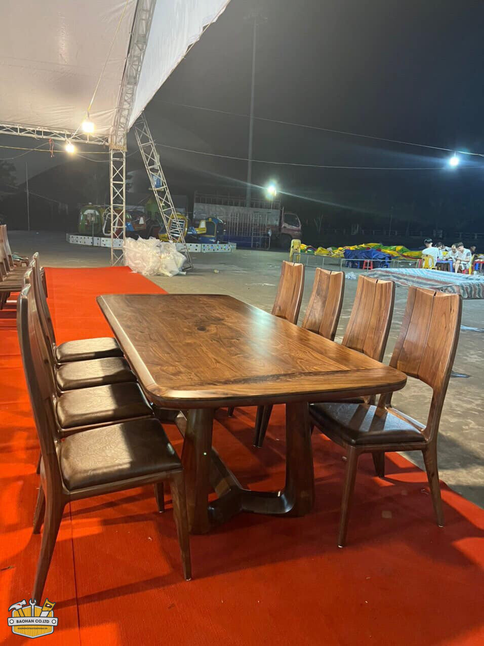 Ghế ăn gỗ óc chó 2 ghe an go oc cho 9