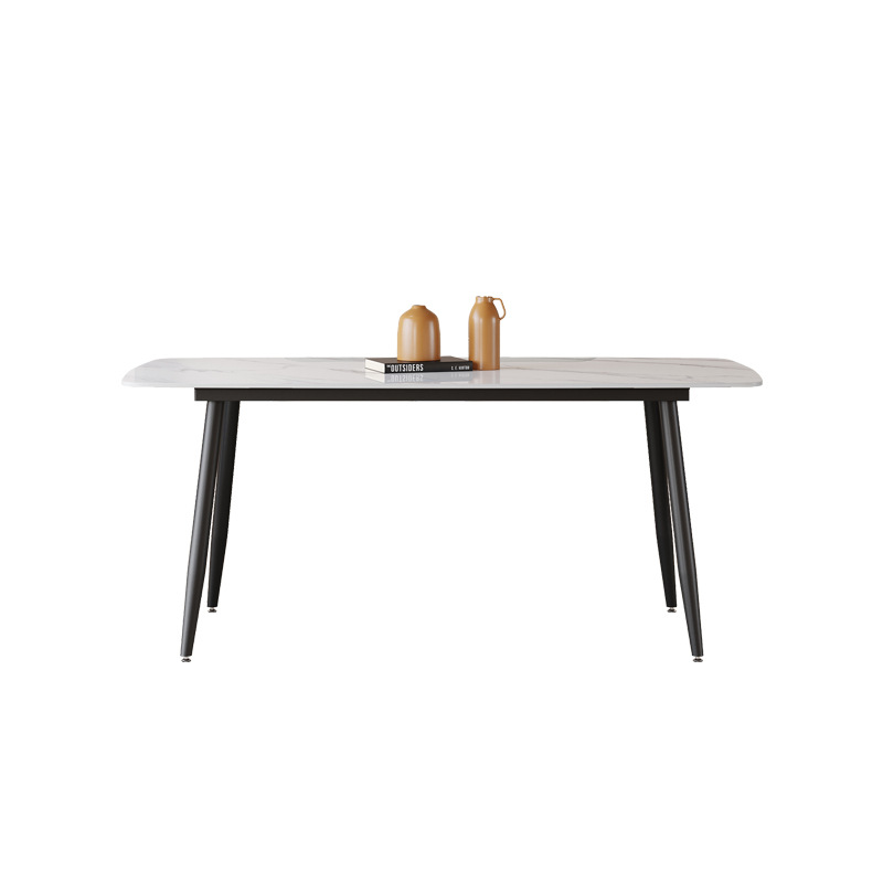 Bàn ăn chân sắt mặt đá Ceramic nhập khẩu giá rẻ 1 Bàn ăn chân côn mặt đá Ceramic nhập khẩu giá rẻ