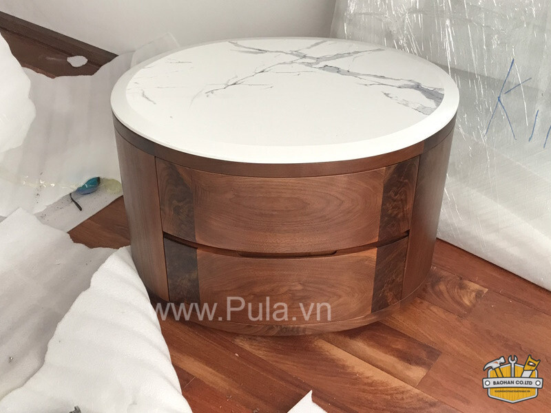 Bàn trà cao cấp gỗ Óc chó Pula 4 ban tra cao cap go oc cho pula 9