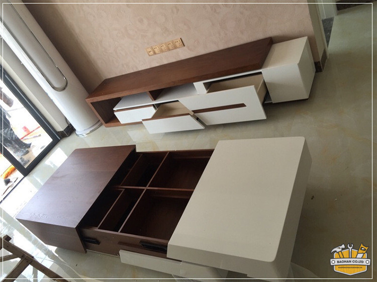 Bàn trà gỗ thông minh Pula BT08 3 ban tra go thong minh pula bt08 2