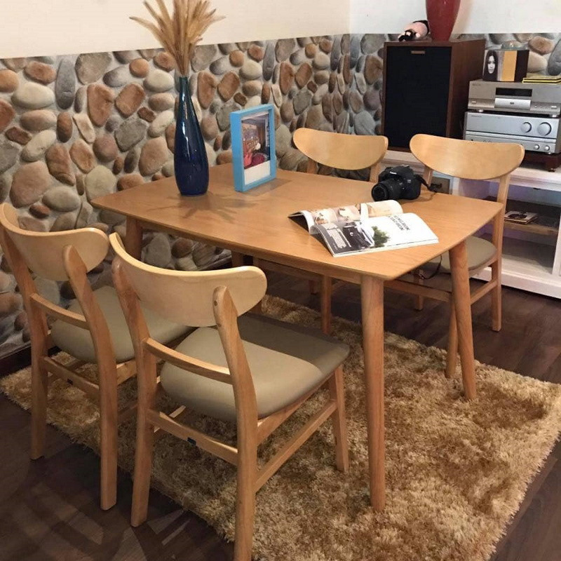 Bàn ăn gỗ - Sự lựa chọn hoàn hảo cho không gian sống ấm cúng và sang trọng của gia đình 10 bàn ăn gỗ