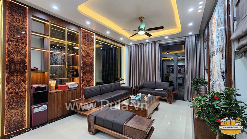 Bộ sofa gỗ Óc chó cao cấp Pula 3 bo sofa go oc cho pula 2